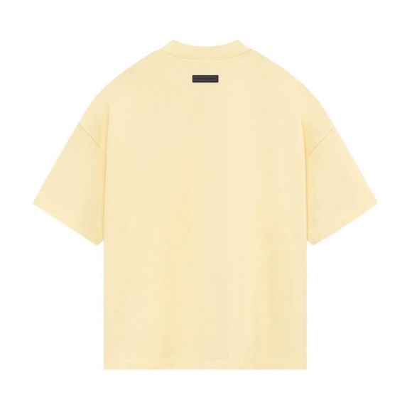 Size L / Fear Of God Essentials Heavy Jersey Short-Sleeve in Garden Yellow - Picture 2 of 2